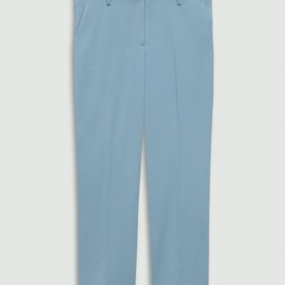 THEORY Treeca 2 SKY Blue Traceable Wool Cropped Pant NWT (flawed) Size 18 - Picture 15 of 15